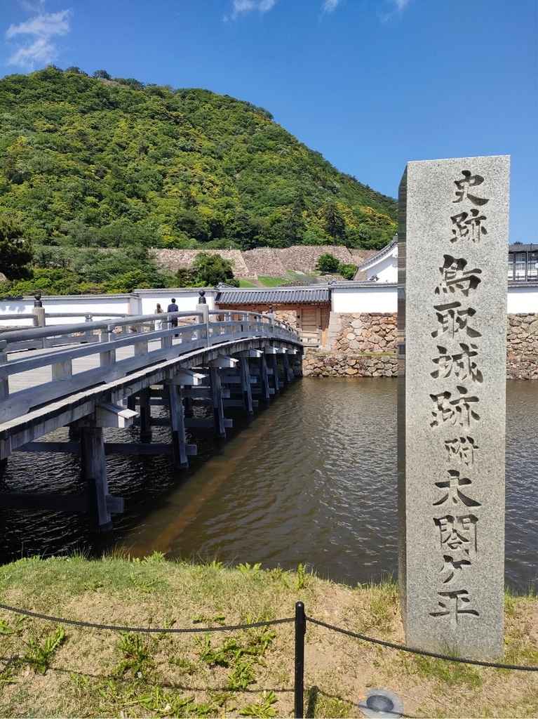 鳥取城跡の標識