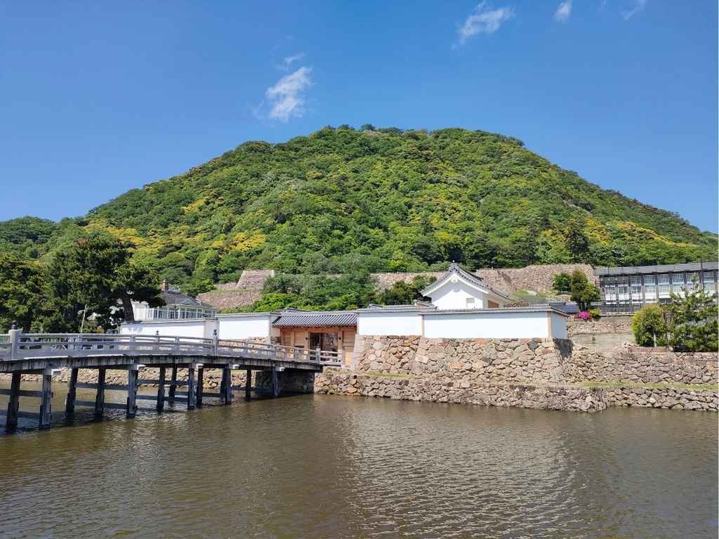 鳥取城跡の全景