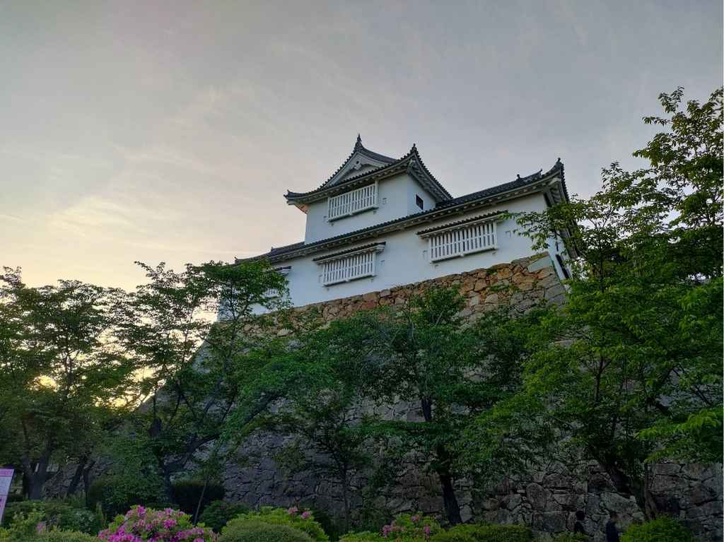 津山城跡の櫓の風景