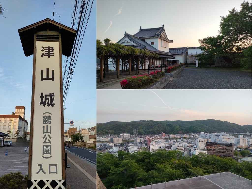 岡山県津山市の津山城の風景
