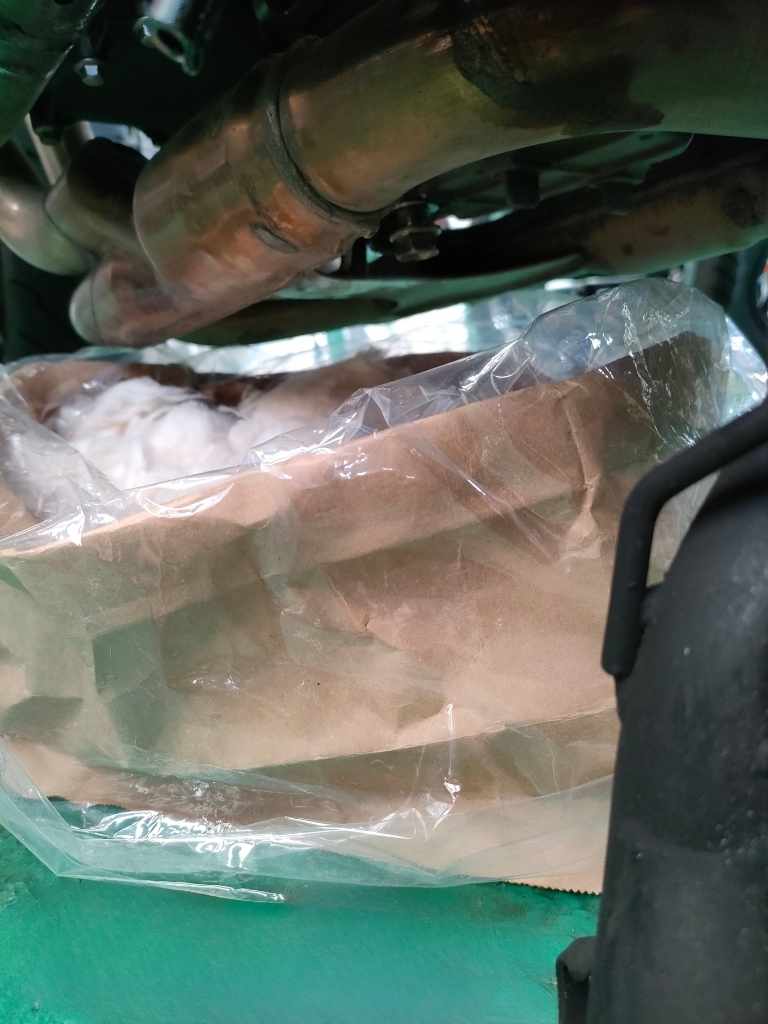 準備された廃油パック